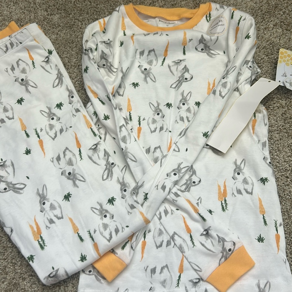 Burt’s bees Easter bunny pajama sets